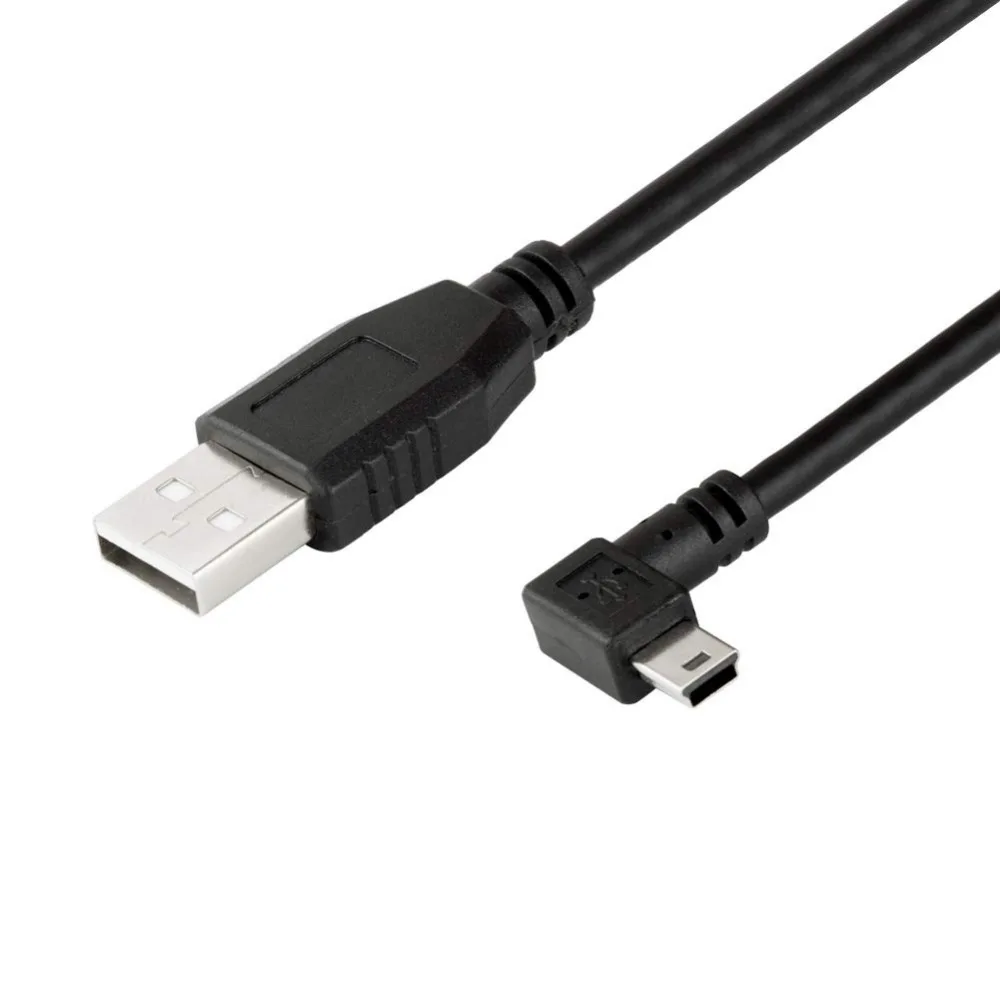 USB кабель для мини-usb кабель с прямым углом 90 градусов Мини 5P кабель для зарядки и синхронизации данных для Garmin Dash Cam Автомобильный gps 1.8m3m5m