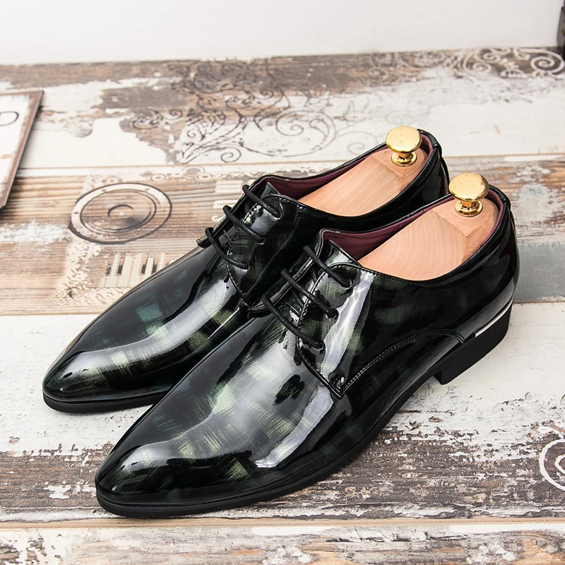 Pour Chaussures Formelle En Verni De Pointu green Ozersk Mariage Cuir Oxford Habillées Mocassins Hommes red Black Mode qxvn4wECf