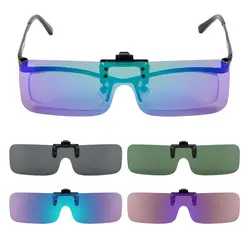 Солнцезащитные очки с зажимом для вождения, линзы ночного видения, антибликовые для мужчин и женщин, очки для вождения автомобиля