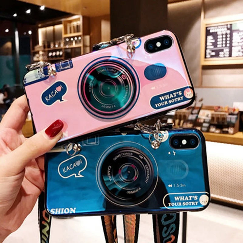 

For OPPO R9 Plus R9S F3 R11 R11S Realme1 F7 Youth R15 Pro R17 K1 R15X A7 U1 international Blue ray Case+Stand+Lanyard