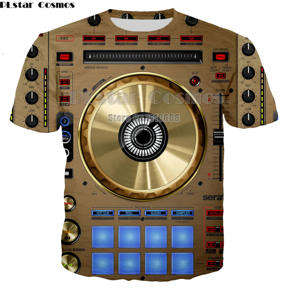 Модная футболка PLstar Cosmos с изображением DJ музыки персонализированная крутая