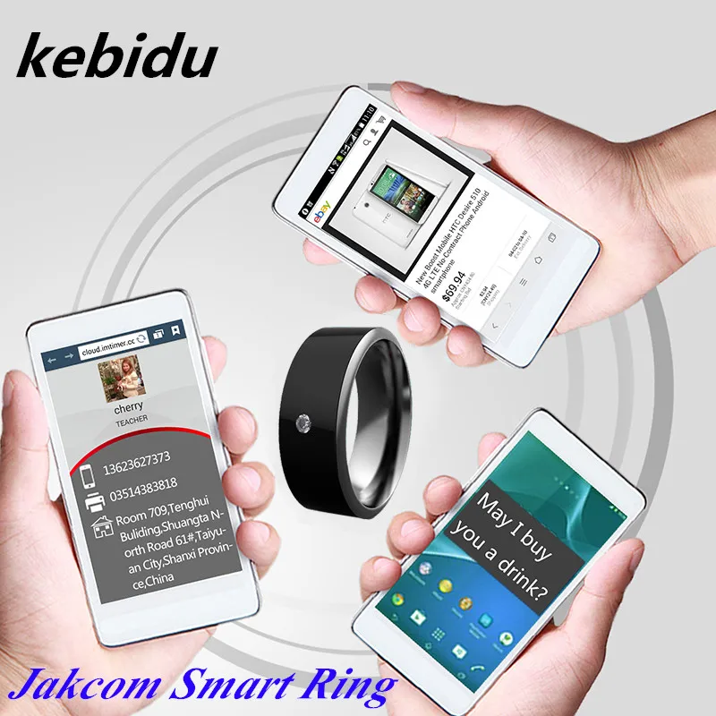 

Kebidu Classical Jakcom Smart Ring MJ02 New Magic Finger NFC Rings Cardless For IC Card ID Cards For Android NFC Mobile Phones