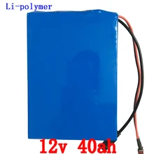 EU US no taxGreat 12v lithium battery 40ah ion pack rechargeable 40ah for laptop power bank 12v UPS cell electric bike3A charger