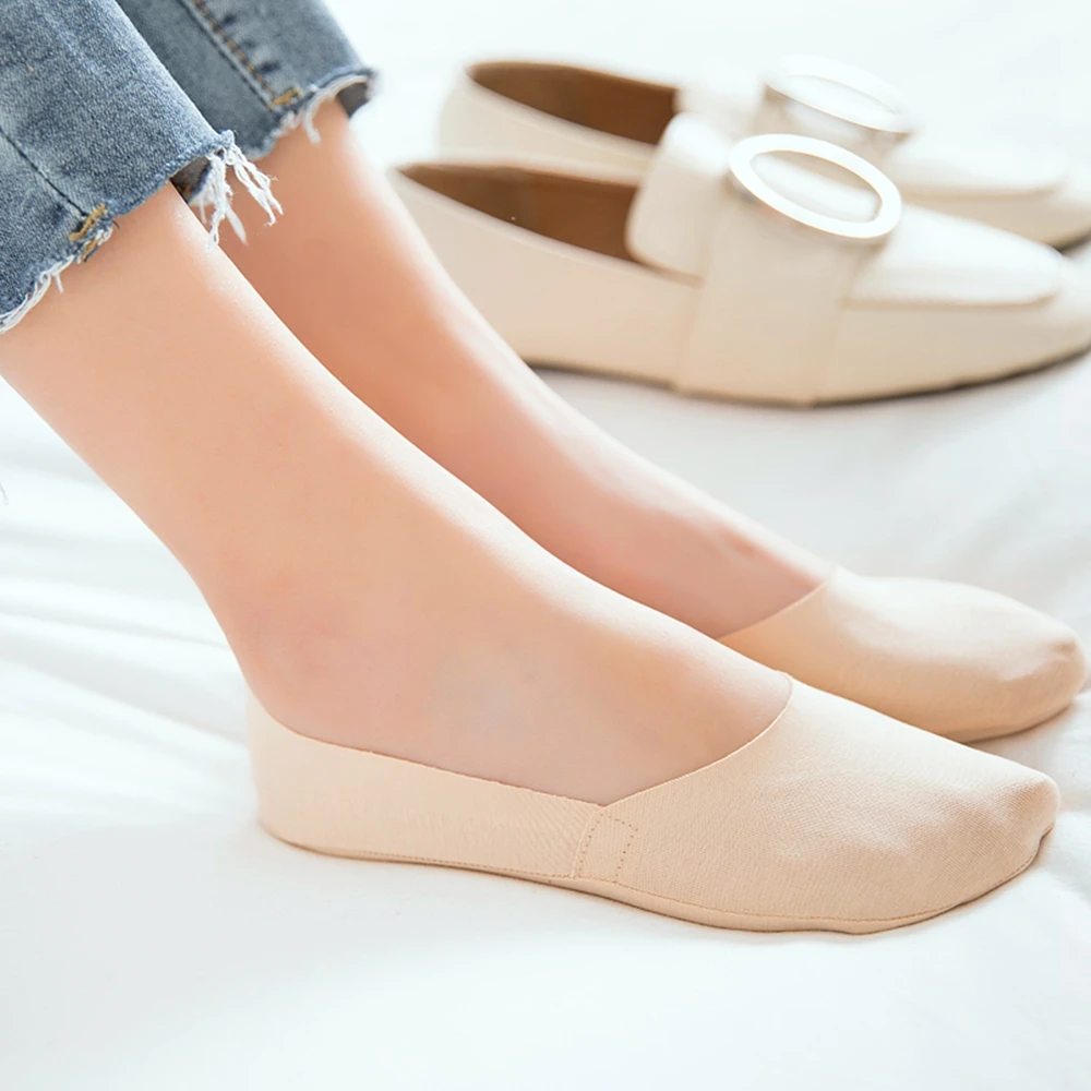 1 пара, модные женские невидимые носки, летние кружевные хлопковые носки с цветами, женские нескользящие носки, эластичные короткие Чулочные изделия