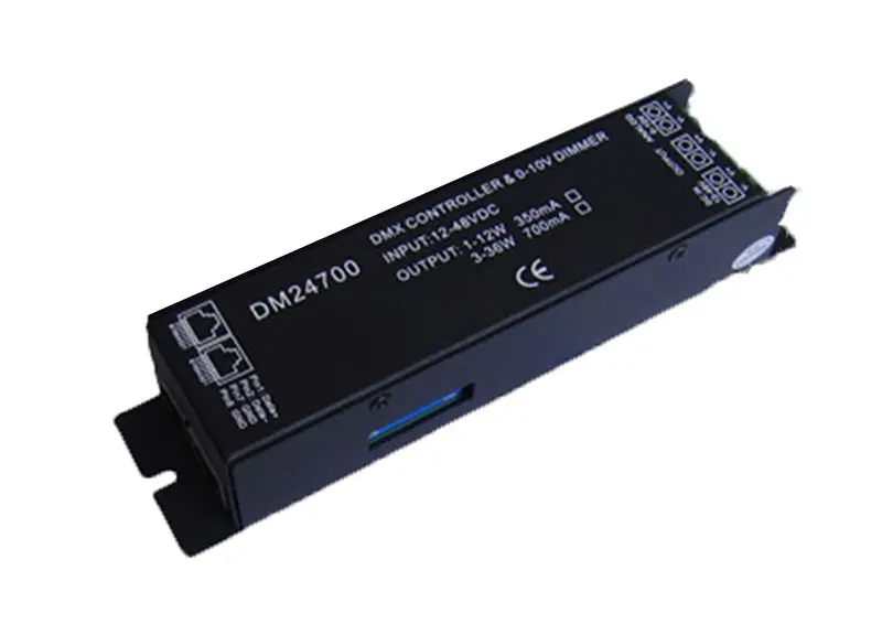 dmx constant current dimmer;DC12 24V input,350ma/700ma*1 channel output