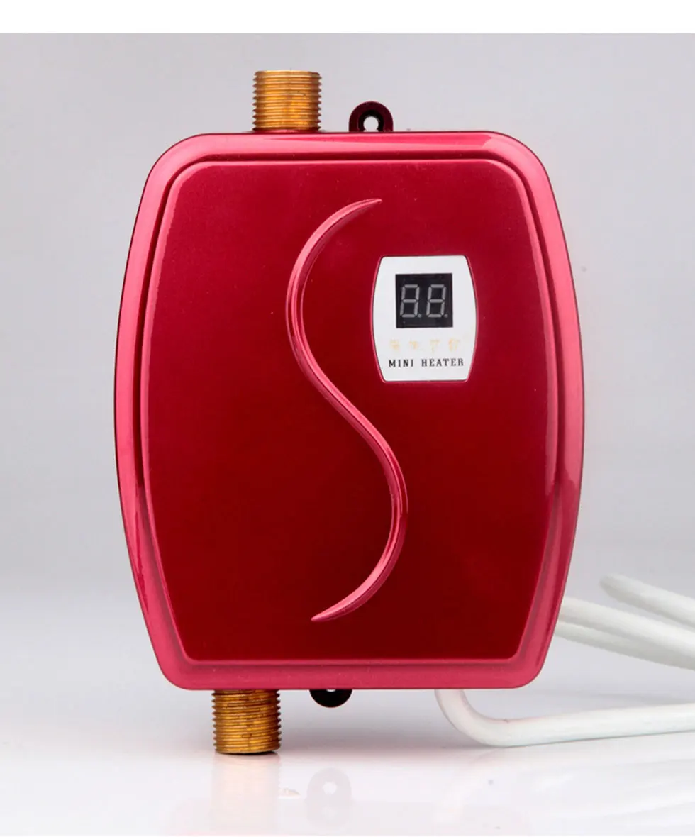 Kbxstart электрический водонагреватель кран кухонный бытовой водонагреватель ванной комнаты летний горячий умный горячий душ