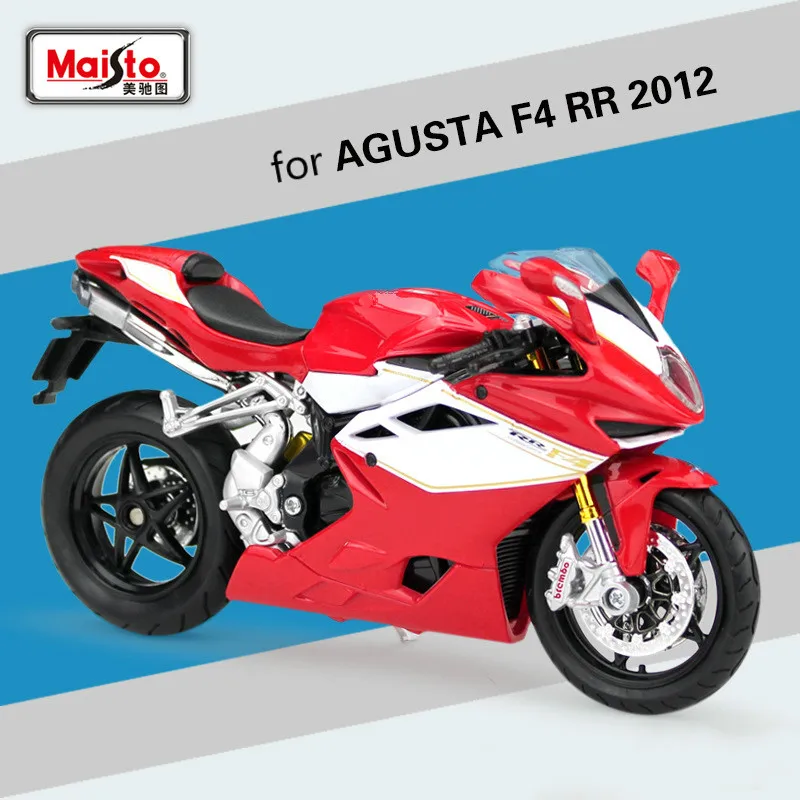 

Maisto MV for Agusta F4 RR 2012 Simulated Motorcycle Alloy Model Diecast 1:12 Auto Mobile Speed Wheels Motor Toys for Children