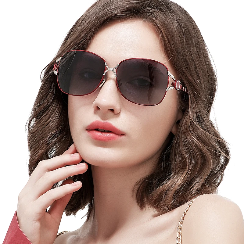 YDO, новинка, Jade Nosepad, поляризационные солнцезащитные очки для женщин, UV400, солнцезащитные очки, Роскошные, негабаритные, женские, Ретро стиль, женские солнцезащитные очки