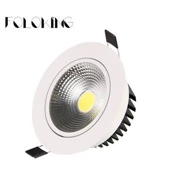 

10pcs Super Bright Dimmable Led Downlight COB Ceiling 9W 12W 15W 20W 30W 40W ceiling recessed Lights Indoor Lighting
