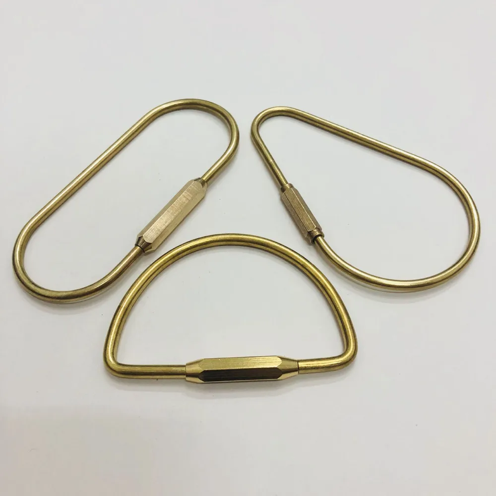 2 шт. винтажный яичный латунный ключ кольцо с зажимом ключ ручной работы подарок карабин Escalada скалолазание c612