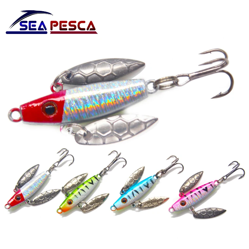 SEAPESCA 1 шт. VIB зимняя Рыболовная Приманка 5 см 7 3 г светящийся джиг приманка Isca
