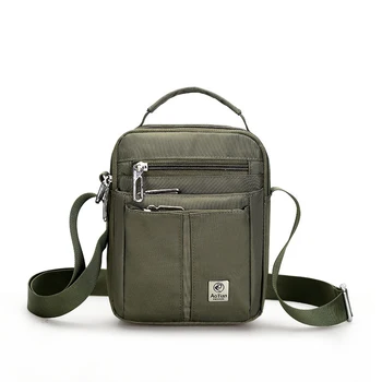 

Waterproof Nylon Small Flap Messenger bag For Men Black Casual Shoulder Bags Men's Satchel England Style Side Bags For Mens