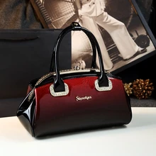 ICEV Новая модная женская кожаная сумка, лакированная кожаная сумка, женские сумки известных брендов, бриллианты, высокое качество, женские Офисные Сумки