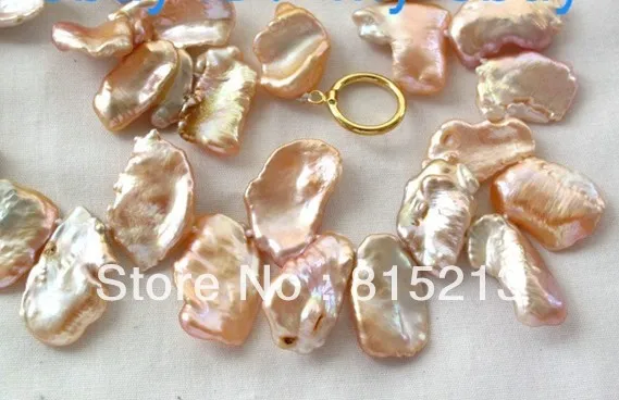 

ddh00295 Natural Pink Large Petal Reborn Keishi Keshi Pearl Necklace 28% Discount