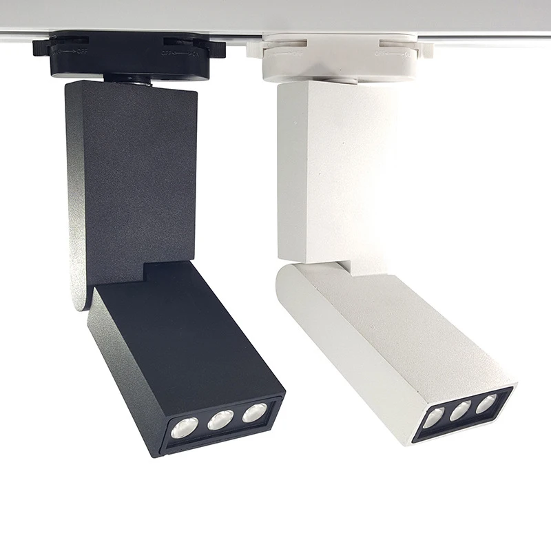 

Modern creative track light 2/3 wire surface mounted clothing store background rail track lighting fixture led spotlight