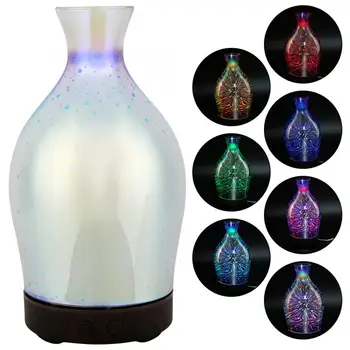 

100ml Aroma Diffuser Air Humidifier with 7 Color Changing LED Lights Mini Cool Mist Maker Air Purifier for Office Home