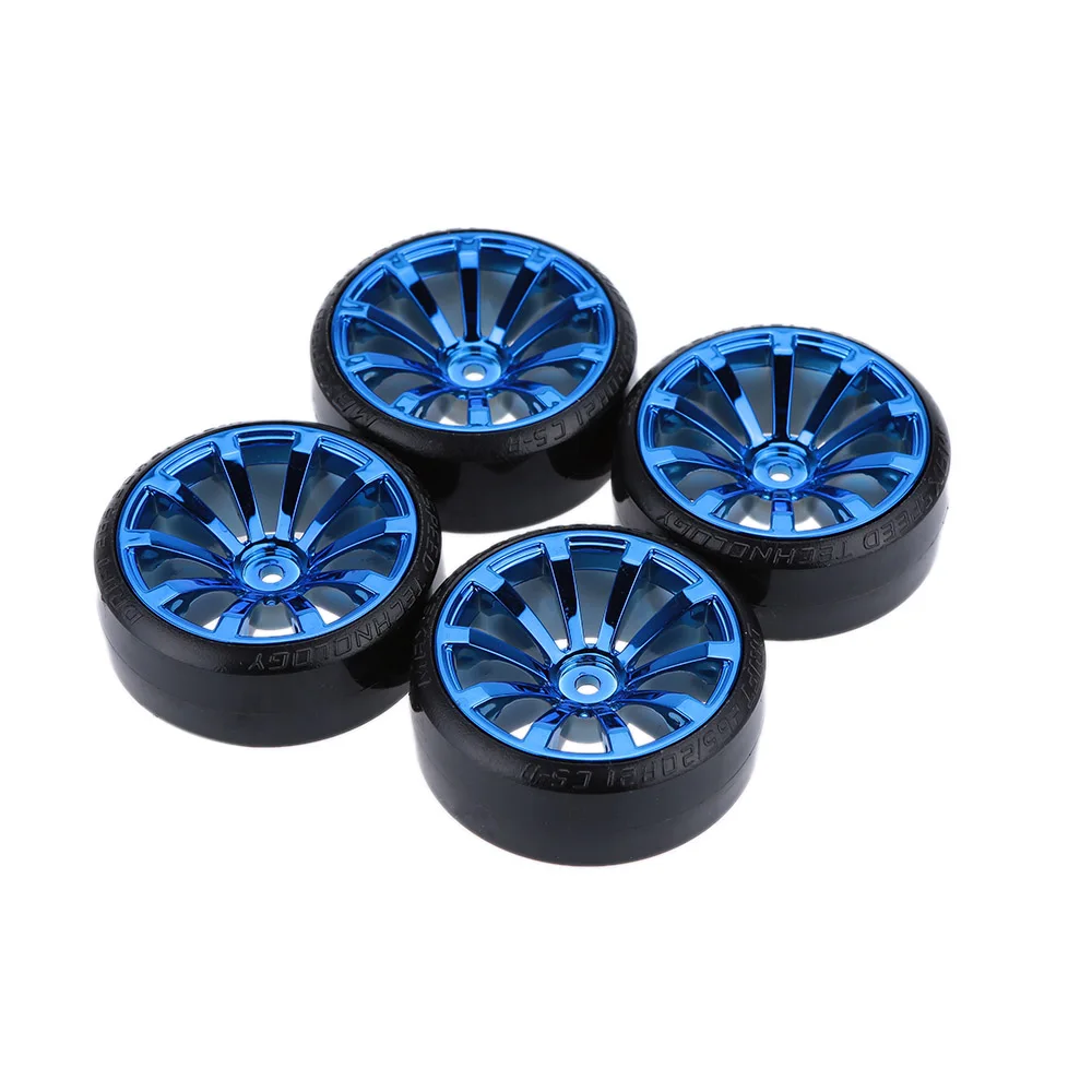 4Pcs  Set 110 RC Drift Car Tires Hard Tyre Wheel for Traxxas HSP Tamiya HPI Kyosho On-Road Drifting Cas RC Vehicle Part (2)