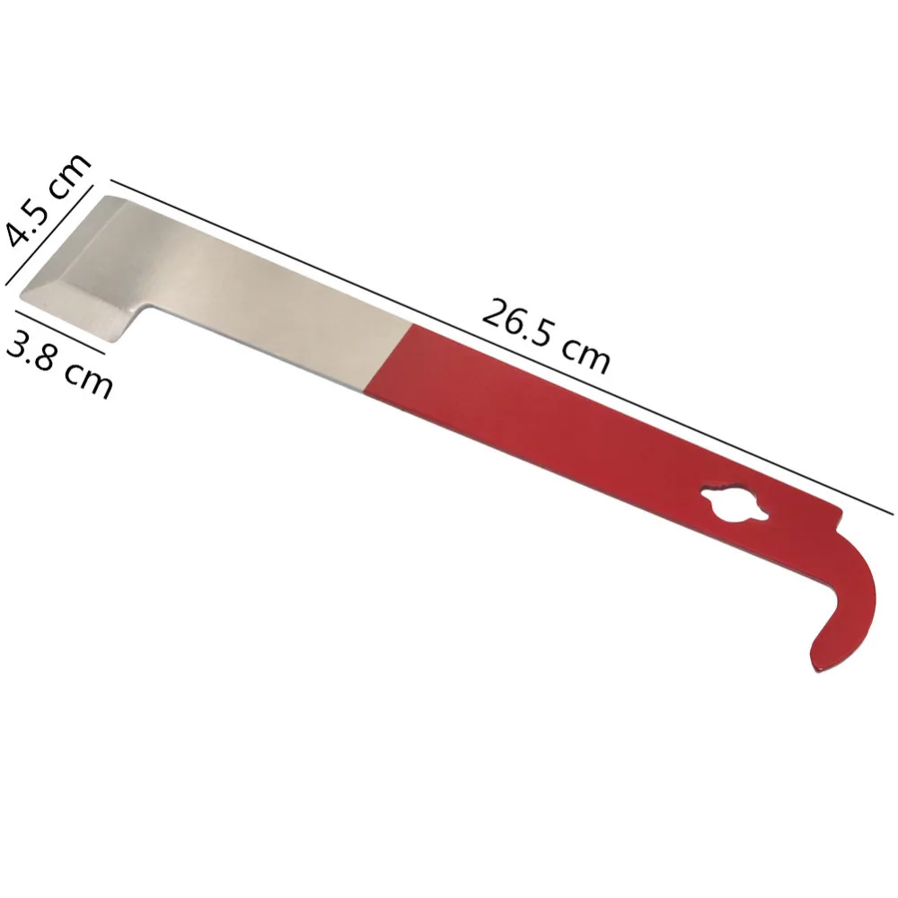 Honey Scraping Knife Beehive Frame Lifter J Shape Hook Scraper Apiculture Beekeeper Pry Tool Honeycomb Stainless Steel Scraper beekeeping tools