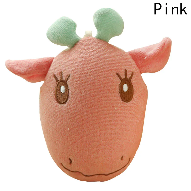 Хлопковая детская Мочалка для ванны, мультяшная мягкая детская губка для ванны, пудра, слоеный милый ребенок для новорожденных, младенцев продукт для душа, натирает полотенце мяч - Цвет: Pink deer PK