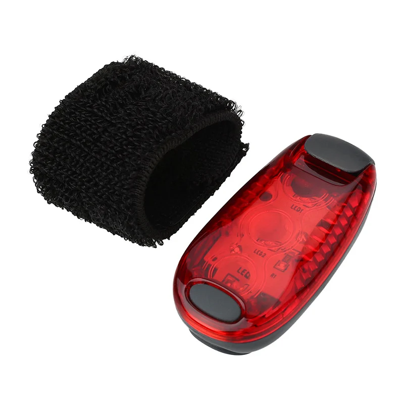 Perfect Bicycle Warning Red Light Bike Rear Safety Lights Bicycle Cycling Helmet Cell Button Included Led Bike For Cycling Race LT0070 5