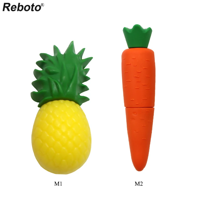 

Retobo Usb 2.0 Fruit Food Pendrive 32GB Personalizado Carrot Pineapple U DISK Pen Drive 64GB 4GB 8GB 16GB Free Shipping