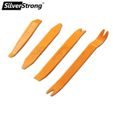 SilverStrong набор инструментов для удаления 4 шт./компл. Автомобильное CD-Радио DVD gps головное устройство Панель Клип Панель Отделка приборной панели авто радио удаление набор инструментов