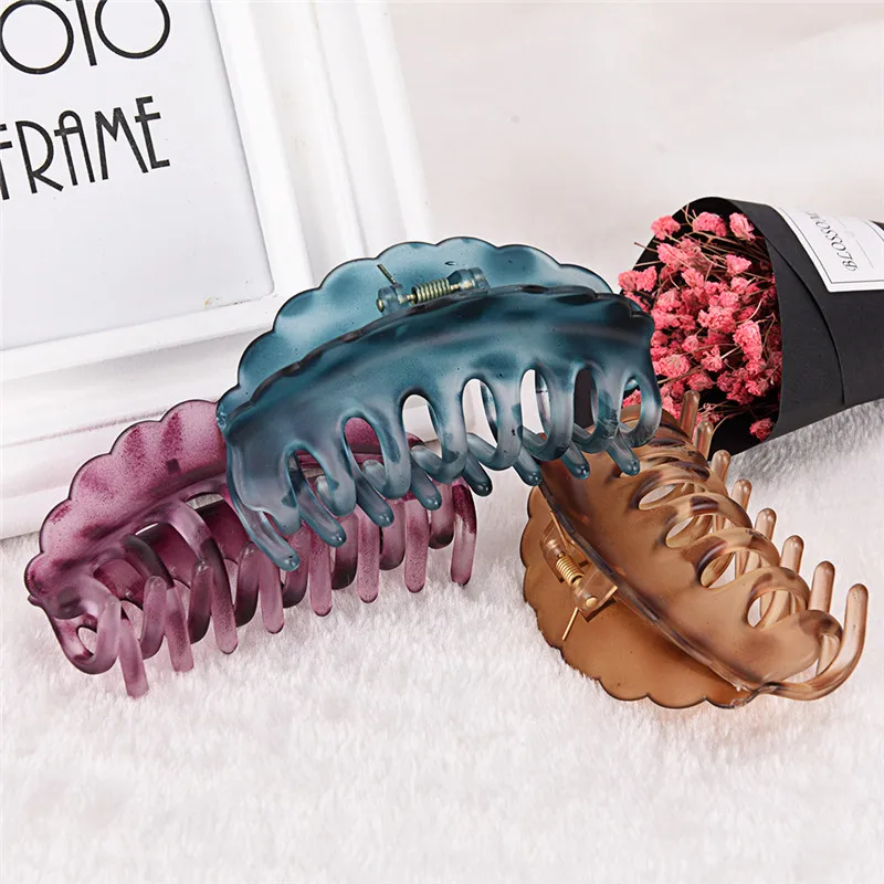 1PC Plastic Hairband Large Hair Claws Hair Clips Girls Hairpins Crab Claws Jaw Clamp Hair Jewelry For Women 1PC Plastic Hairband Large Hair Claws Hair Clips Girls Hairpins Crab Claws Jaw Clamp Hair Jewelry For Women