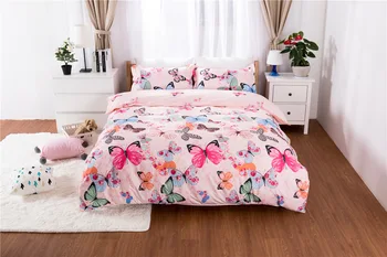 

Colorful Butterfly Pattern Bedding Sets 3pcs Super Soft Bed Linings Duvet Cover Pillowcases Cover Set Twin Queen King Size