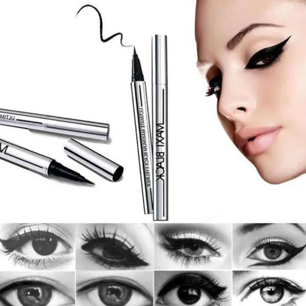 Черный Водонепроницаемый Красота жидкая подводка Pen Eye Liner Pencil Макияж Косметика Maquiagem