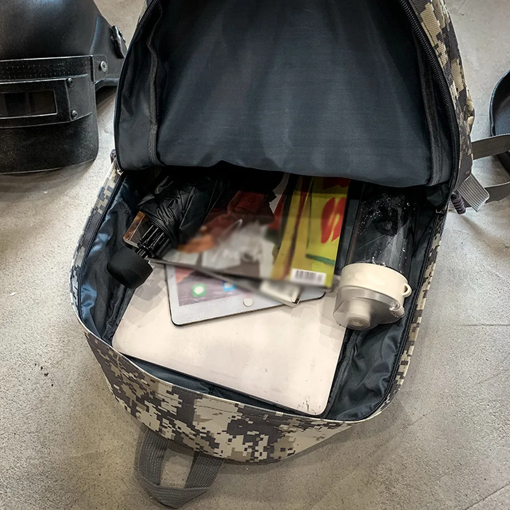 Aelicy, мужской рюкзак PUBG, камуфляжный, водонепроницаемый, для подростков, школьный, зарядка через usb, рюкзаки, для женщин, для путешествий, уровень 3, сумка для мальчиков, Mochila