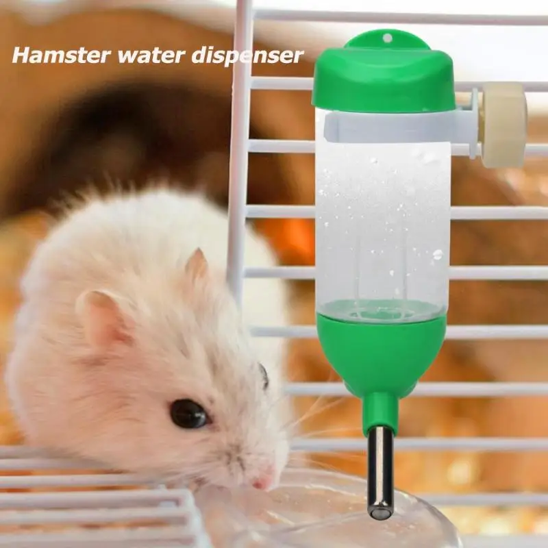 

80mL Hamster Drinker Water Bottle Dispenser Feeder Small Pet Water Dispenser Rabbit Hanging Drinking Fountain Leak-proof Kettle