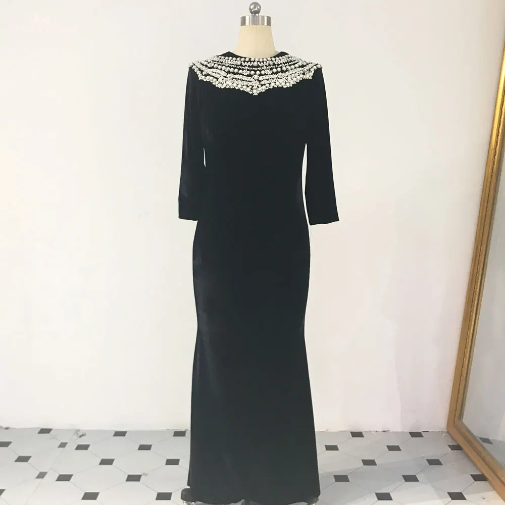 RSE888 black evening dress (4)