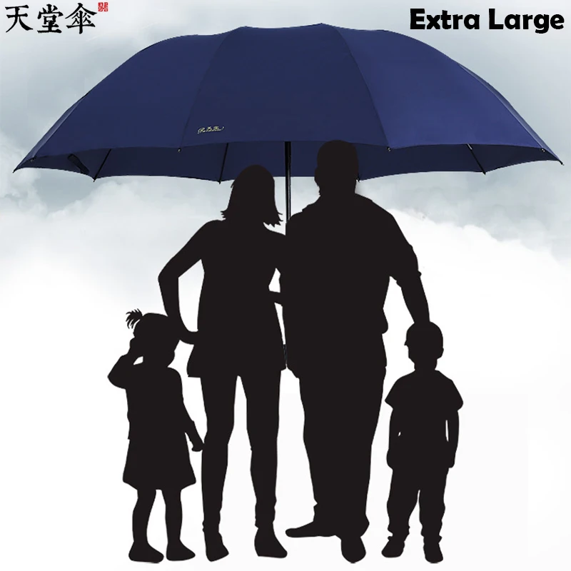 

Big Umbrella extra-large and reinforced three suntan sun increase the diameter of 130cm sun umbrella tiantang clear umbrella