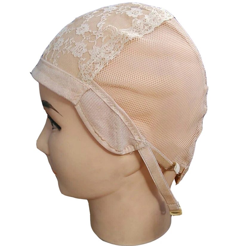 

Making WigsLace Light Blond wig caps for making wigs Weaving Cap Stretchy Net Mesh Ladies Elastic hairnets Full size 1pieces/lot
