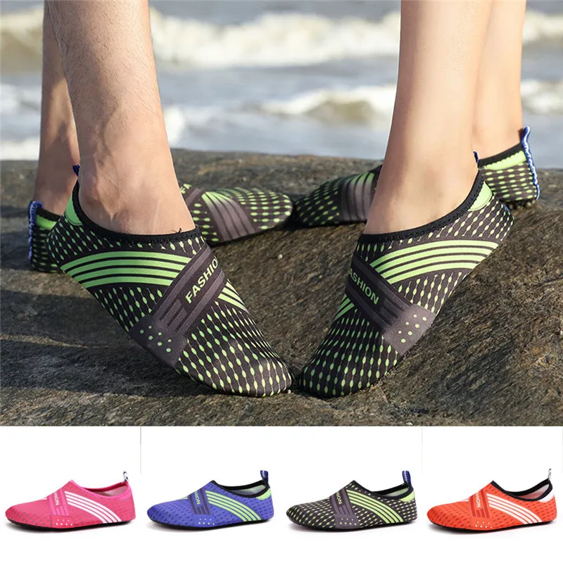 

Men Women Sock Yoga Pool Beach Dance Swim Slip On Surf Water Shoes Silicone Shoelaces Elastic Sneakers Men Fashion Breathable 01