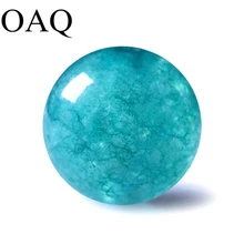 6-12 мм бусины из натурального камня Голубое озеро Jad Круглые бусины для бисероплетения ожерелья бусины для изготовления ювелирных изделий