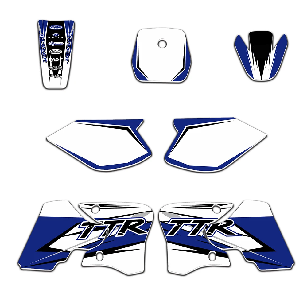 

NEW STYLE TEAM GRAPHICS & BACKGROUNDS DECAL STICKERS Kits for Yamaha TTR90 2000 2001 2002 2003 2004 2005 2006 2007