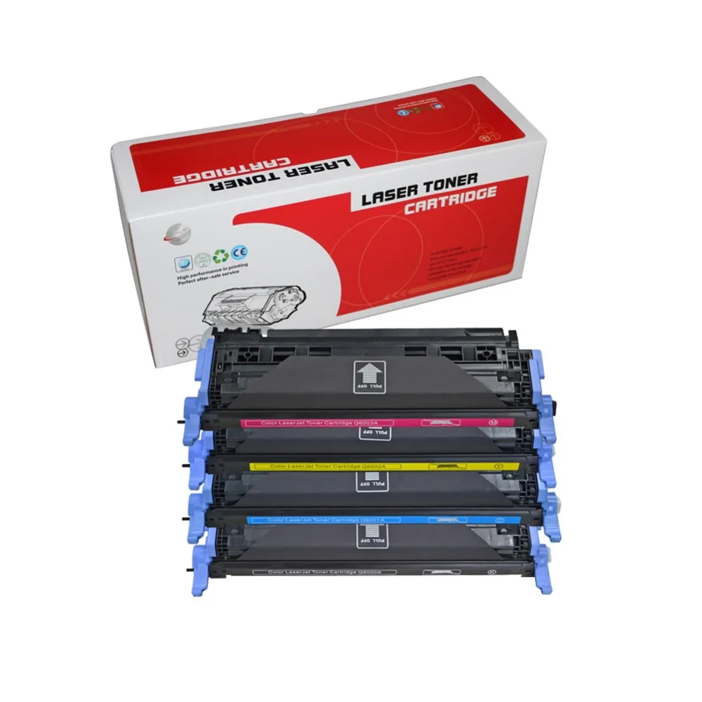 Q6000A Q6001A Q6002A Q6003A совместимый с картриджем тонером HP q6000 6000a 124A Laserjet 1600 2600n 2605 2605dn 2605dtn