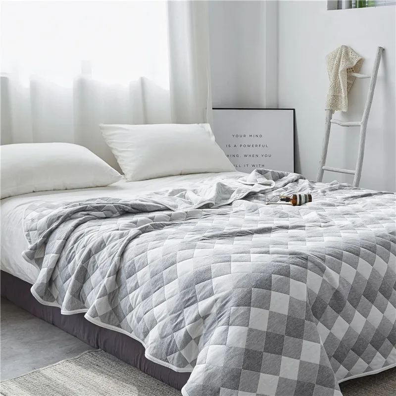 Elegant European Quited Printed Fashion Coverlet Bedspread Quilt