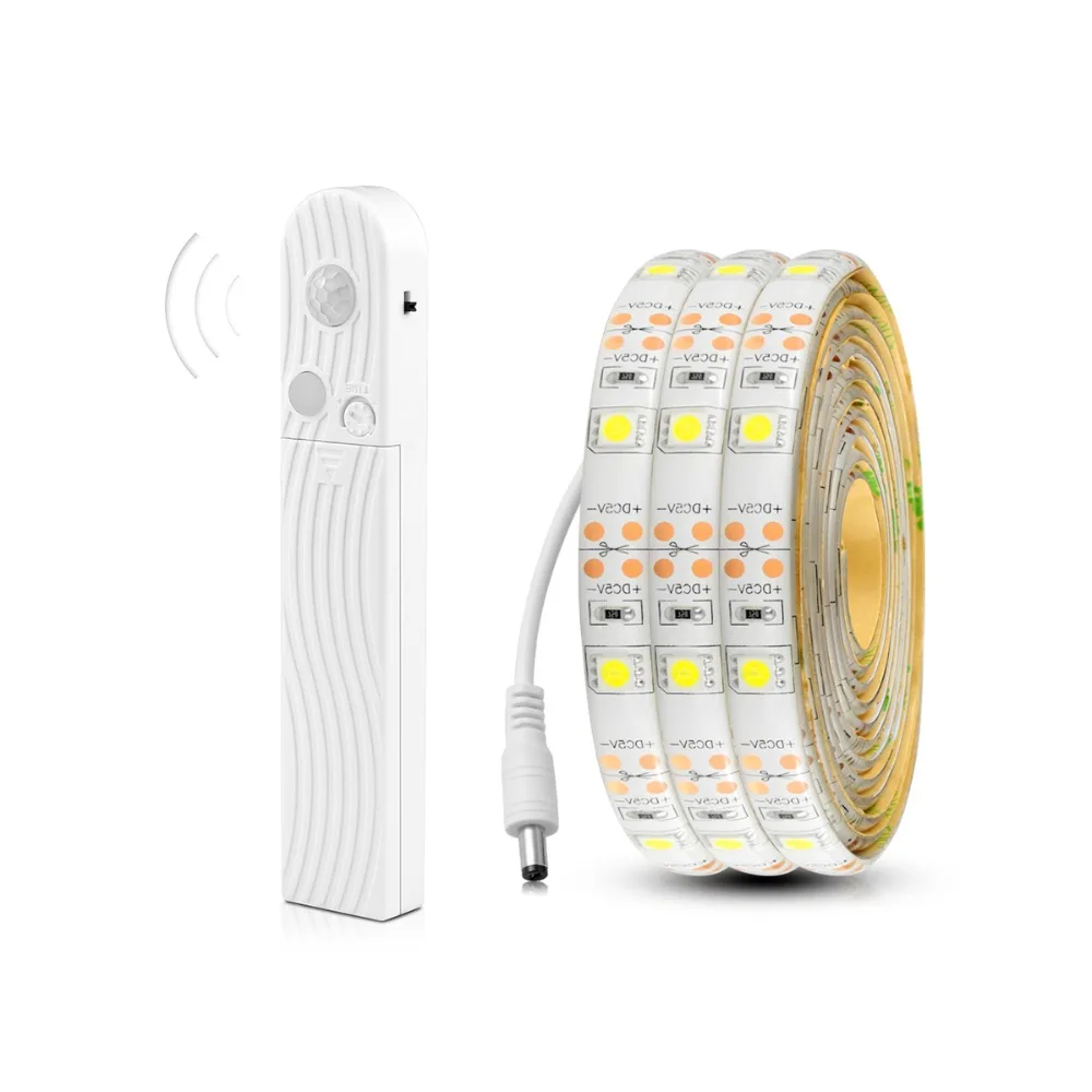 

5050 Motion Sensor LED Strip Light Illumination LED Lamp Light Strip Tape Light-Emitting Diode Cabinet Night Lighting