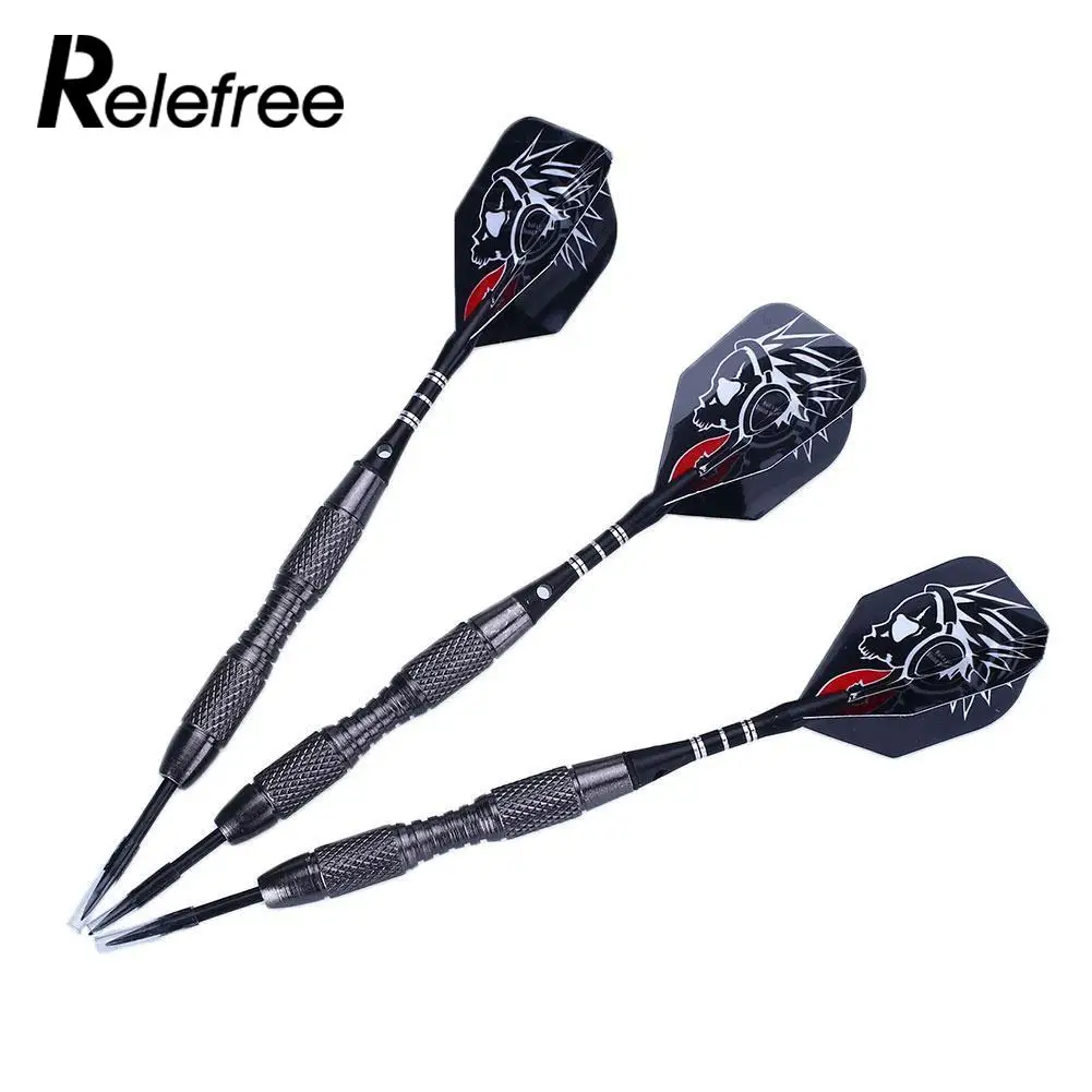 

3pcs Steel Tips Darts 22g Nice Flight Harrow Point Wing Needle Barrel Throw