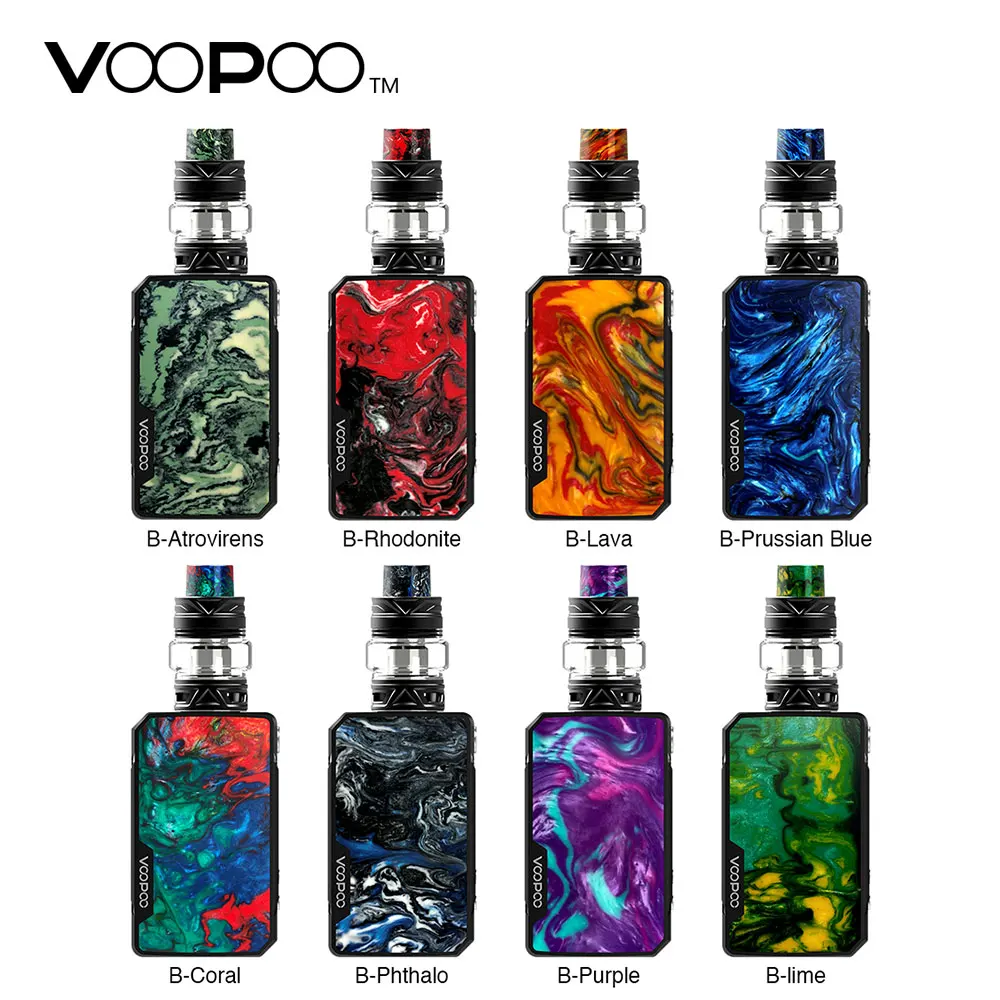 Оригинальный VOOPOO перетащить мини TC комплект 4400 mAh с сопротивлением 2 Mod Батарея и 5 мл/2 мл UFORCE T2 бак и обновленное микропрограммное