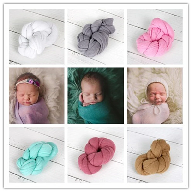 

Baby Wrap Newborn Photography Props Receiving Blankets Baby Girls Boys Photo Props Swaddle Blankets Toddler Photography 40*140cm