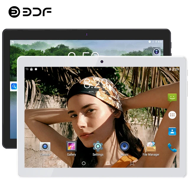 BDF Tablet 10 Inch 4G LTE Tablet Pc 4GB/64GB Android 7.0 Octa Core Tablet Android 1280*800 IPS Tab Dual Camera Pc Tablet 10.1