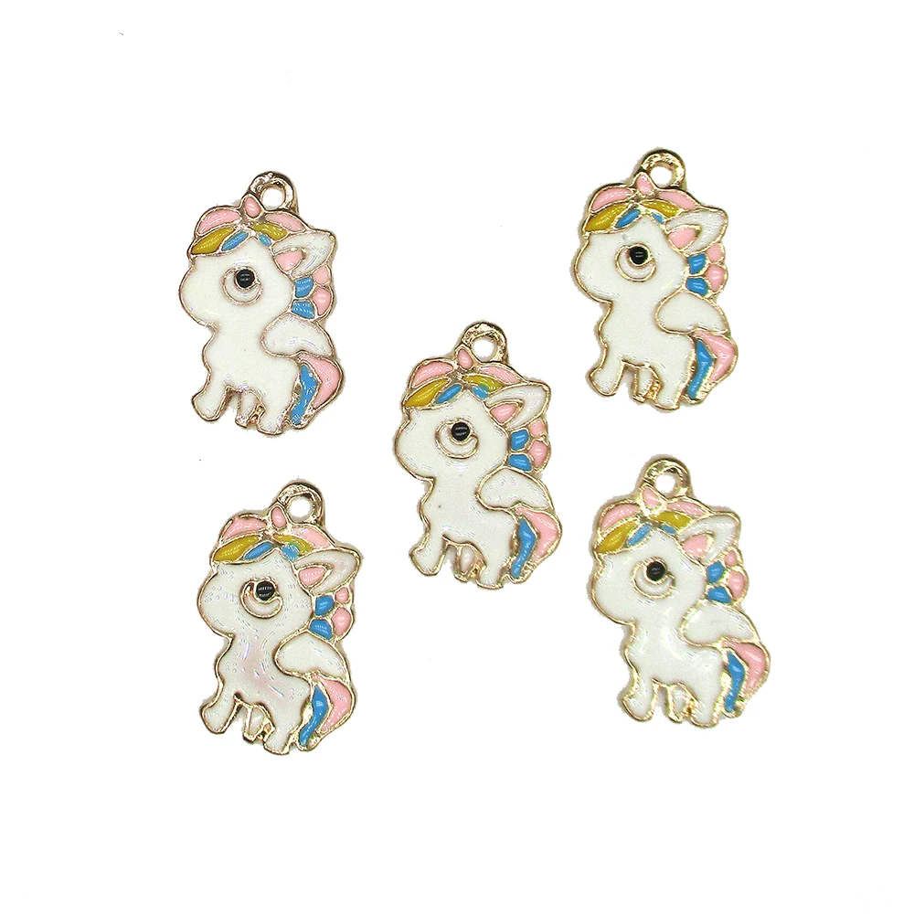 

My Little Ponies Metal Enamel Brooch Cute Pink Unicorn Badge Pin Collar Backpack Trendy Jewelry Accessories Gift For Children