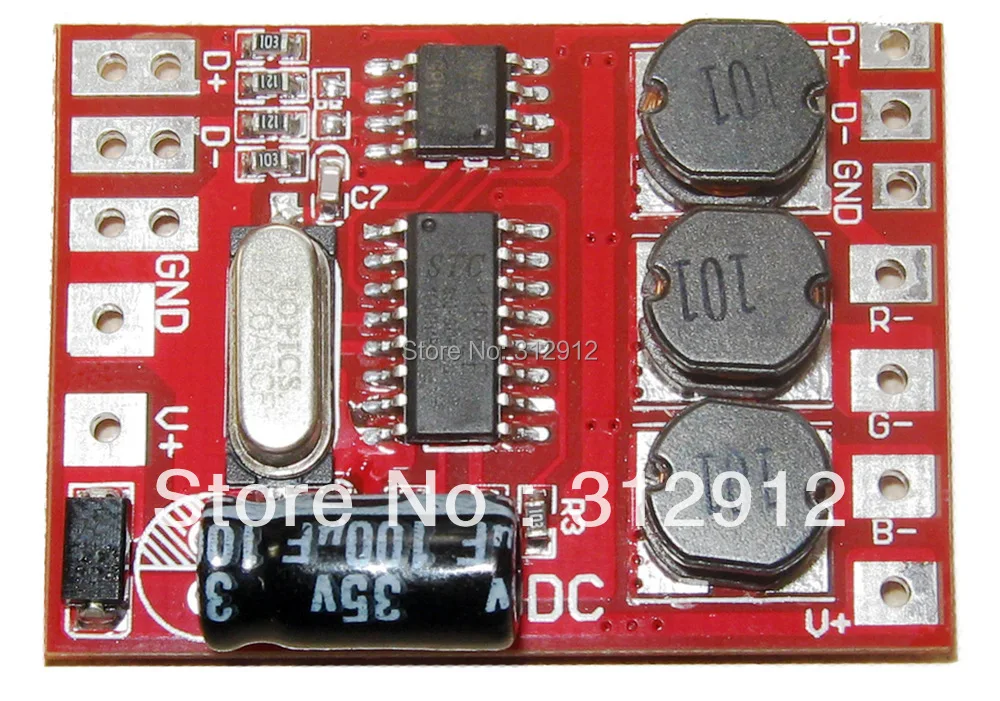 DM 100DC 3 канальный dmx декодер постоянного тока вход на DC9 32V 600мА * выход|output transformer|output