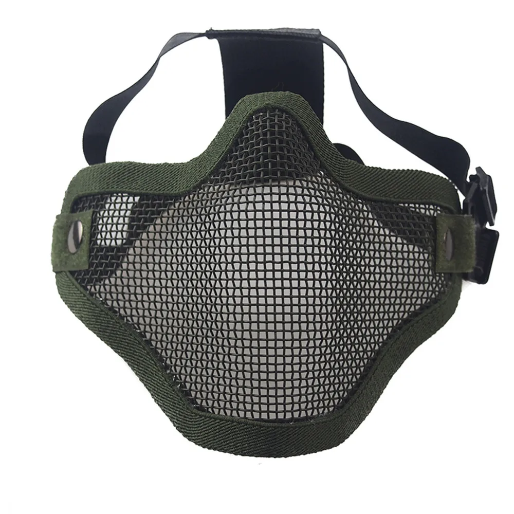 Army green ZL-V1 маска для улицы ударопрочность 700FPS углеродистая сталь маска для наружного CS paintball матч Тактическая игра - Цвет: Army green