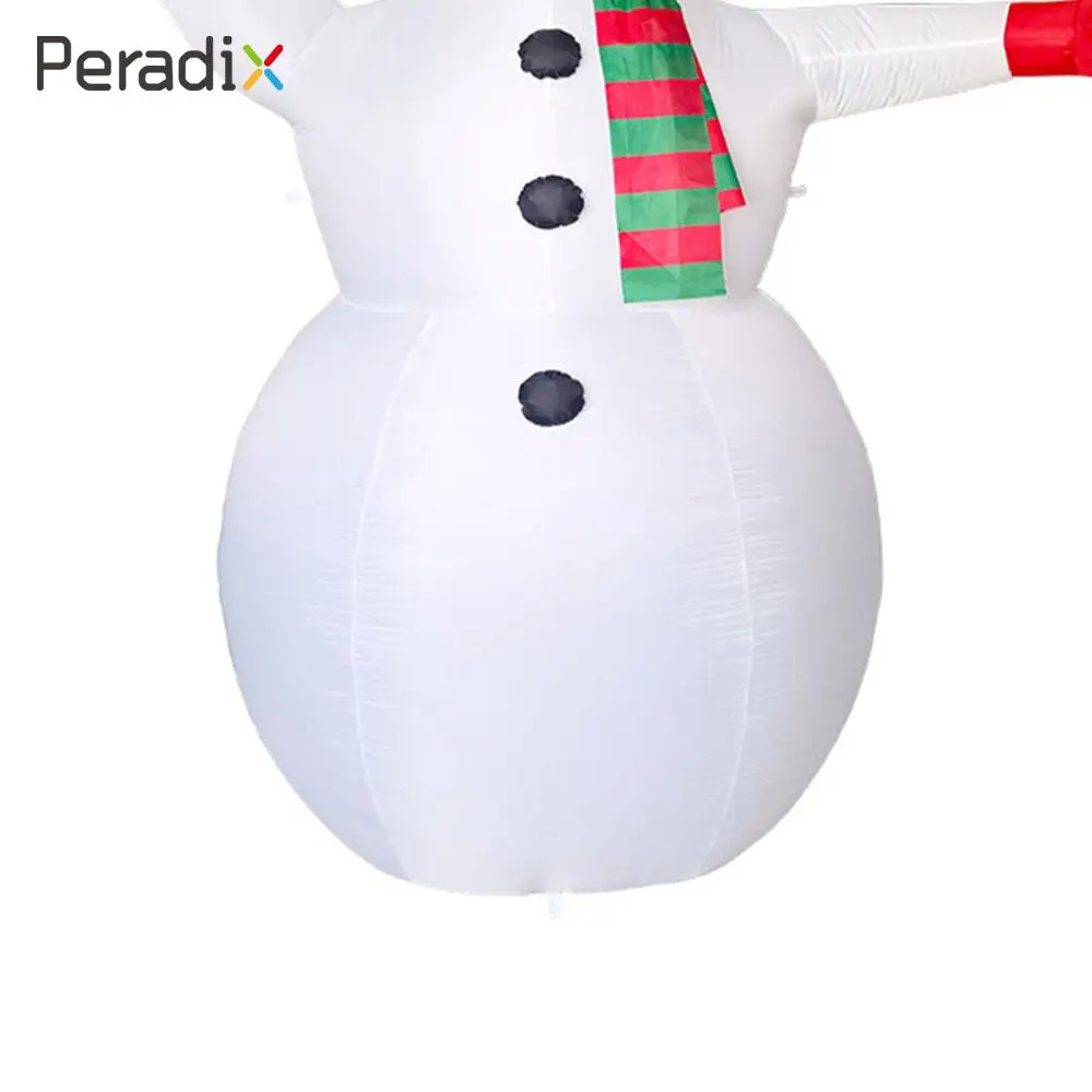 

Huge Plastic Decoration Christmas Snowman Toy Inflatable Entertainment 2.4m Christmas Snowman Inflatable Snowman Props Hotels