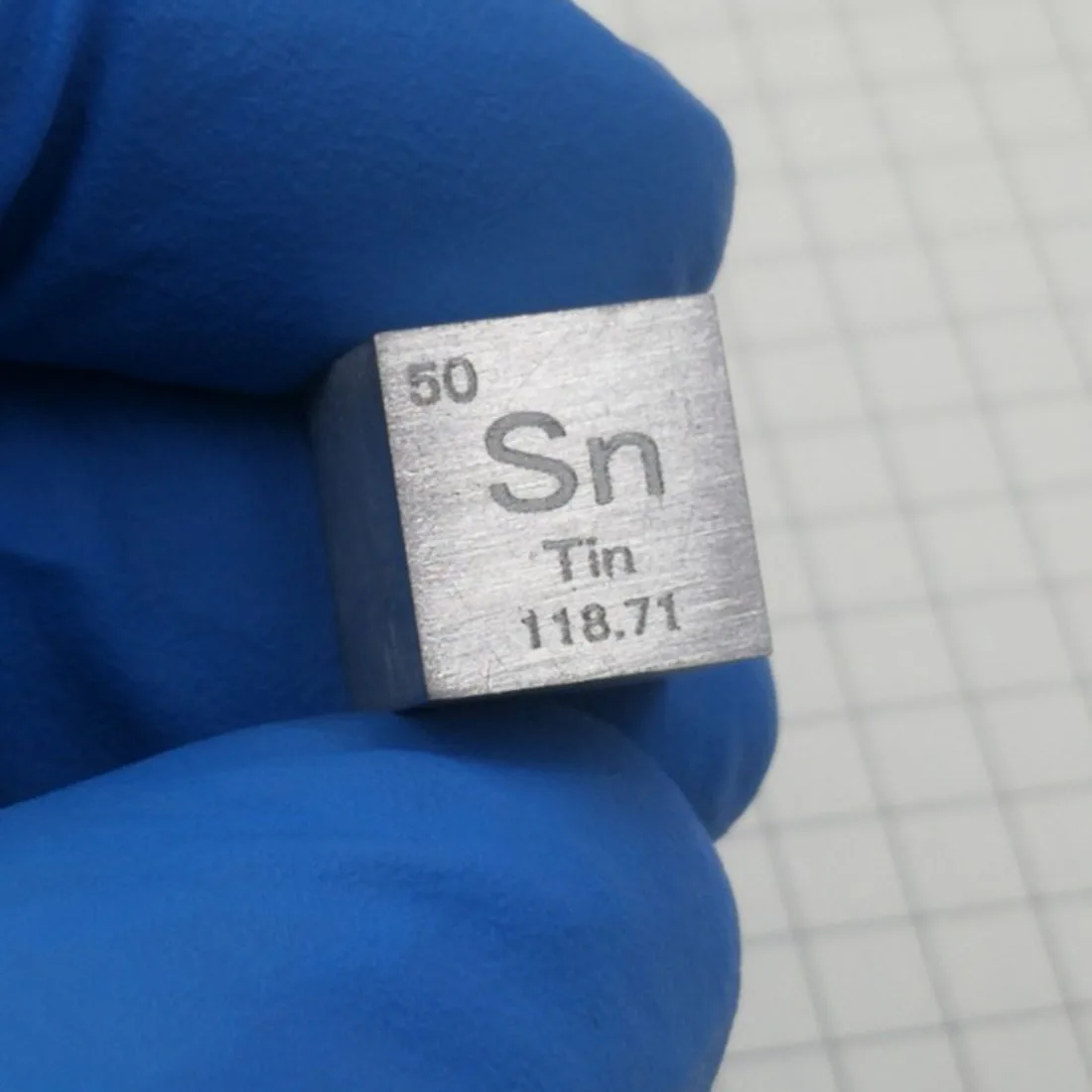 

10mm (Sn≥99.9%) Wiredrawing Stannum Cube Periodic Table Of Elements Cube Sn Hand Made Diy Crafts Display Educational