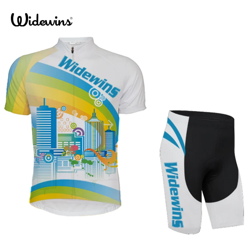 Widewins 2021 Велоспорт Джерси гелевые велосипедные шорты наборы Дышащая MTB